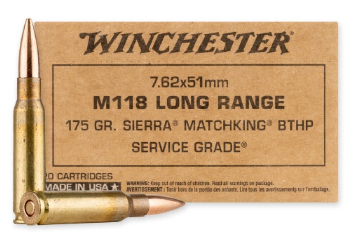 175 Grain HPBT MatchKing M118LR