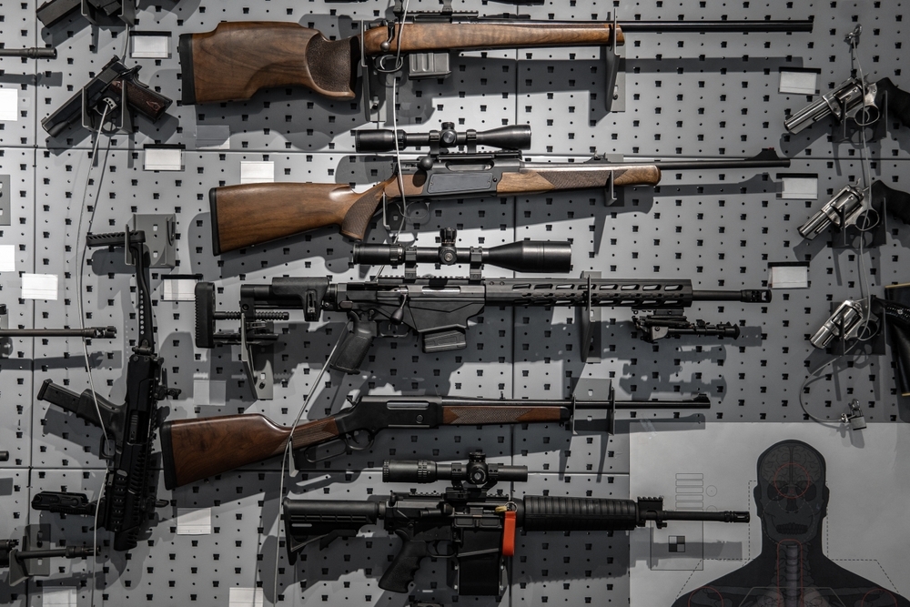 Rifle Assortment on Wall