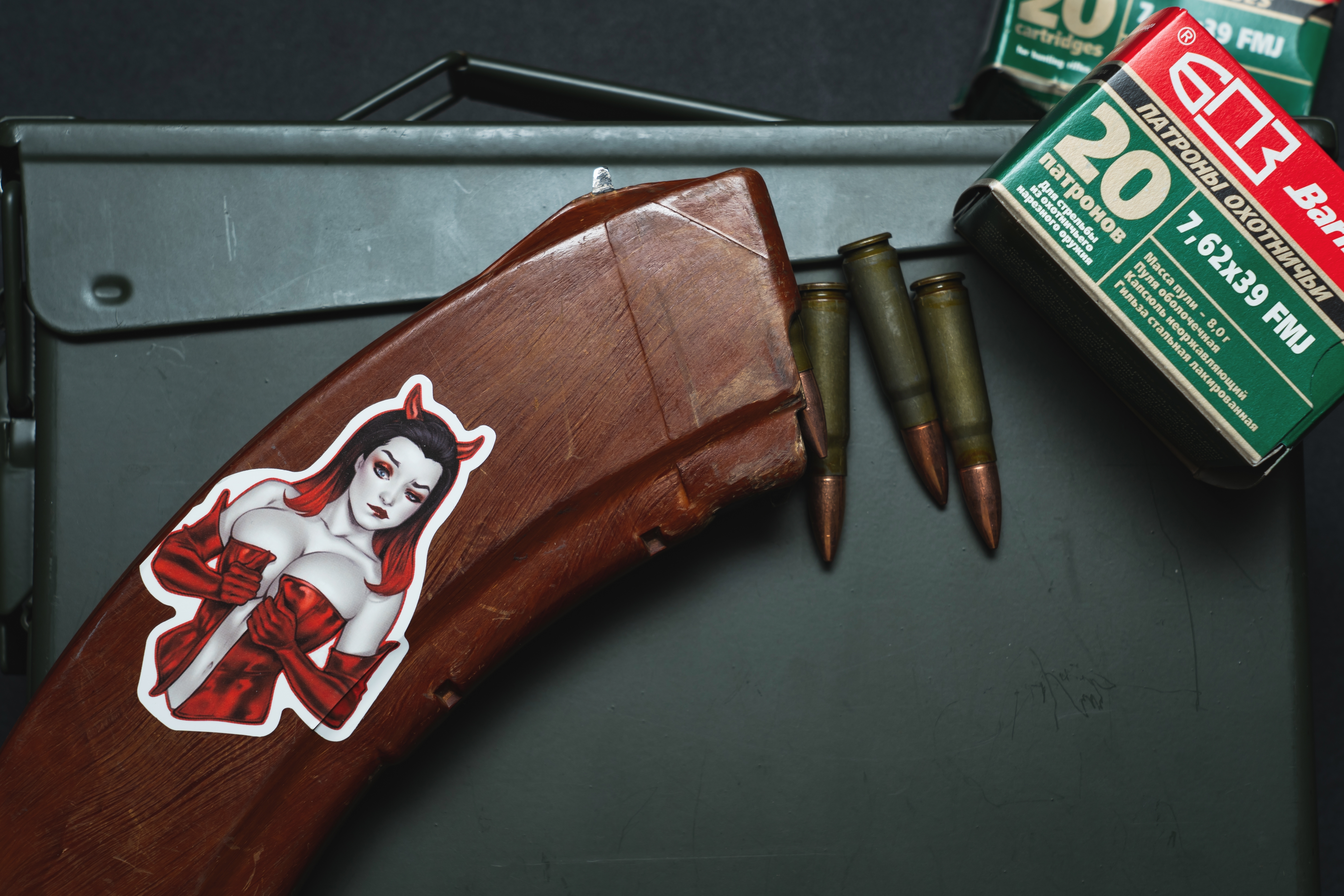 Ak Mag, Ammo spread around 