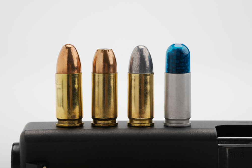 Different types of 9mm ammo
