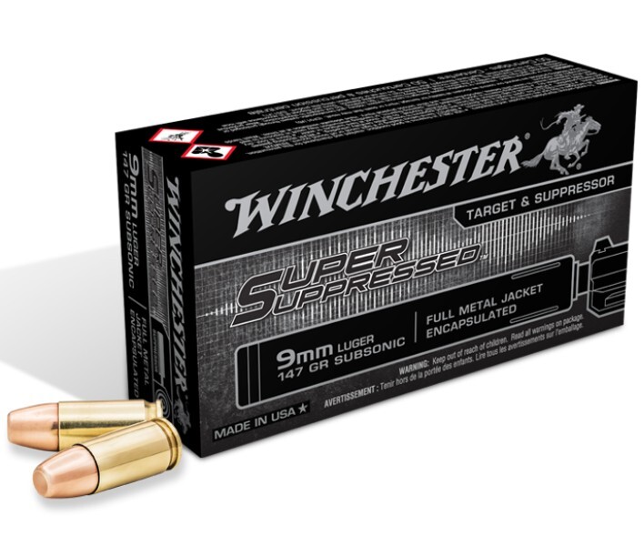 Winchester 147gr Super Suppressed Ammo