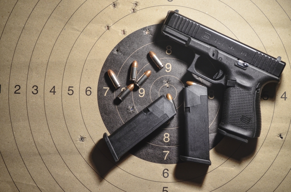 Glock at the Range With Target