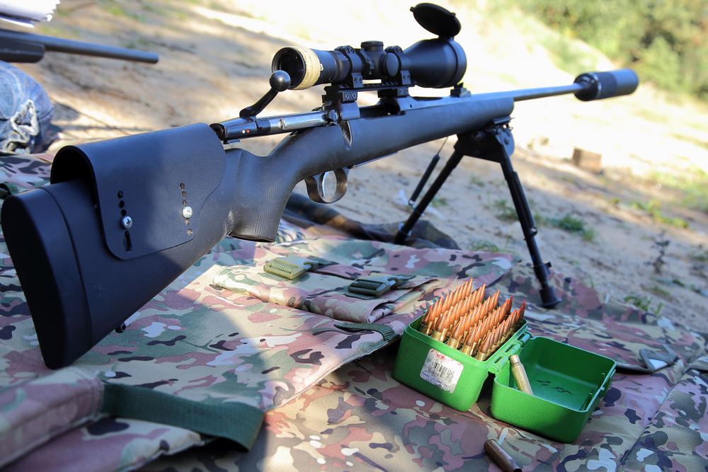 Bolt action with bipod