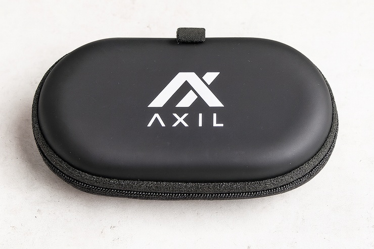 Axil Case Laying on White Background