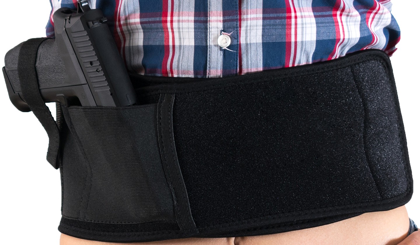 Individual with Belly Band Holster