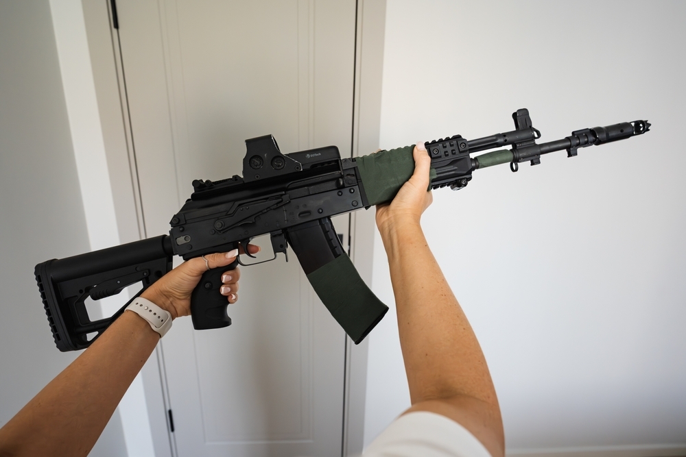 Galil held by woman image