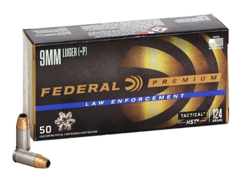 Federal HST 9mm 124gr +P ammo