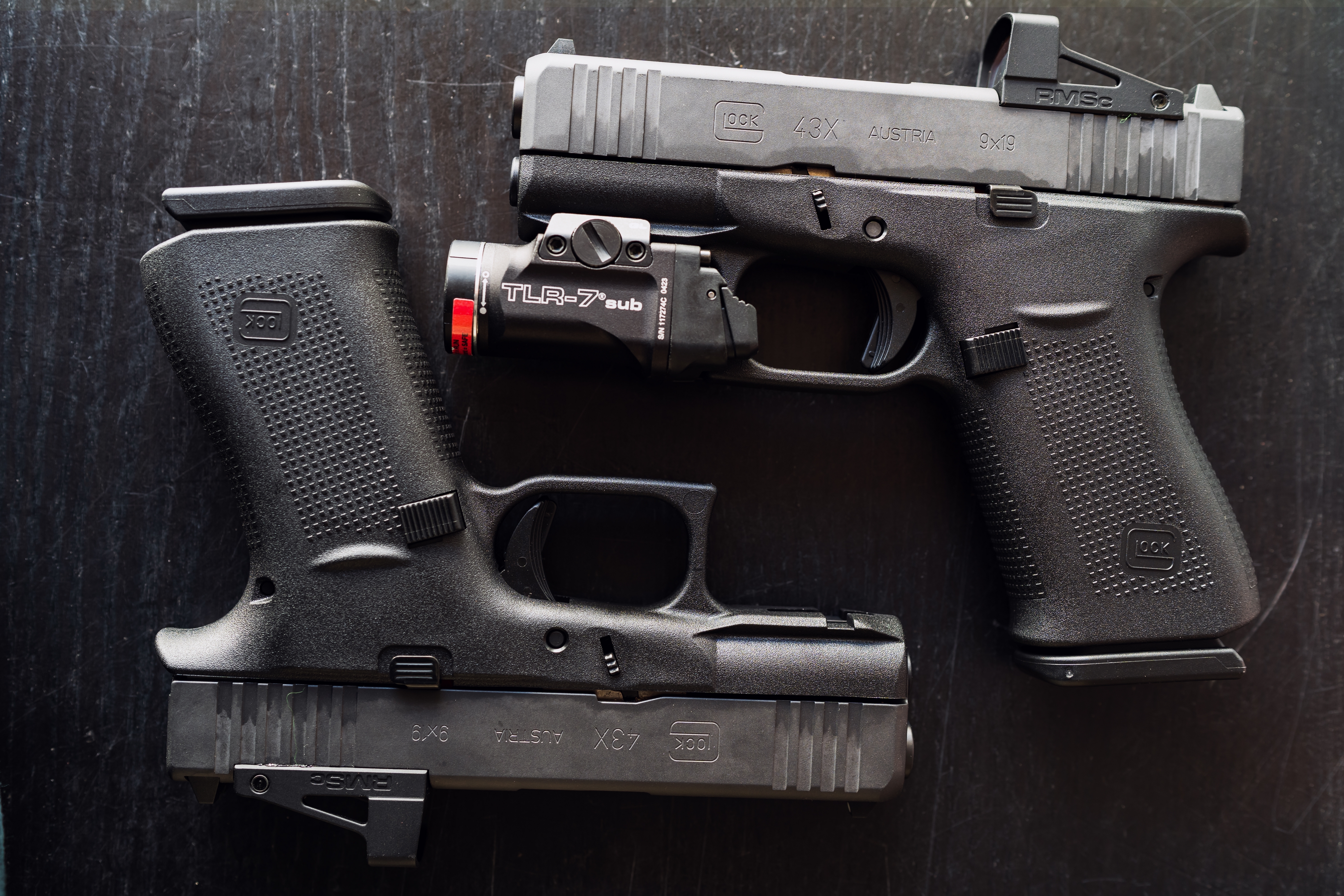 Glock 43X pair with Accessories
