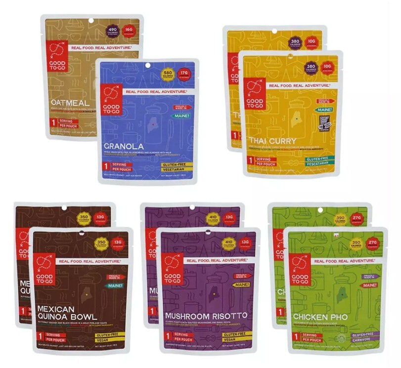 Good To Go Meals Hiking and Climbing Packs