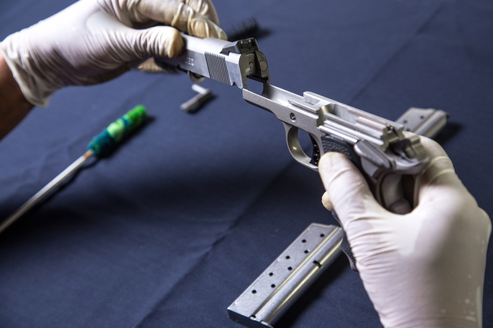 Gunsmith Assembling Handgun