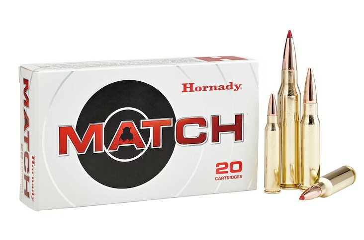 Hornady Match 308 Winchester Ammo 168 Grain Hornady ELD Match Polymer Tip