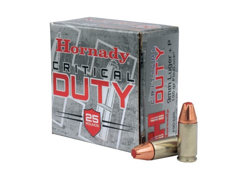 Hornady Critical Duty 135gr +P ammo