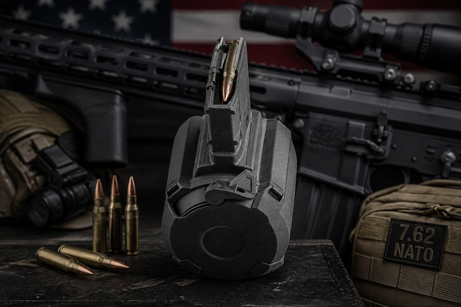 Magpul PMAG D-50 LRSR Gen M3 SR-25/308/ 7.62x51Nato