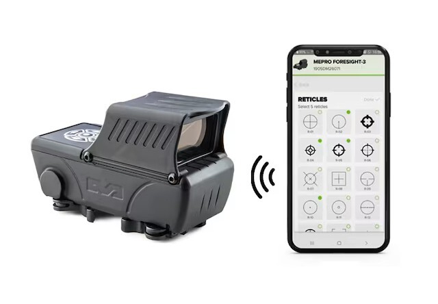 Meprolight Foresight Reflex Red Dot Sight 1x Selectable Green Reticle with Quick Release Picatinny Mount