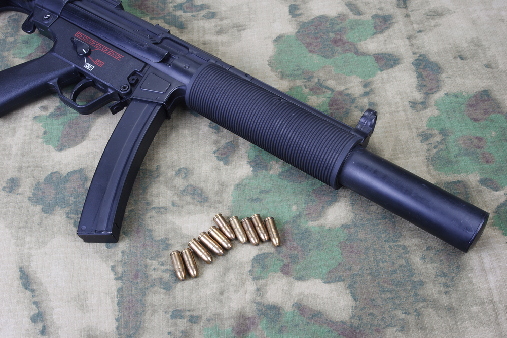 MP5 on Camo Background (9mm version)