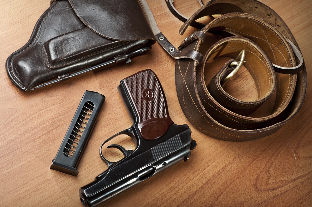 Makarov Belt Holster on a table
