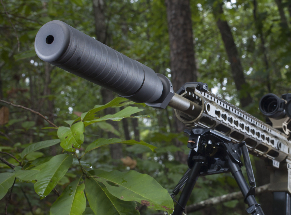 Suppressor Mounted on Muzzle Device