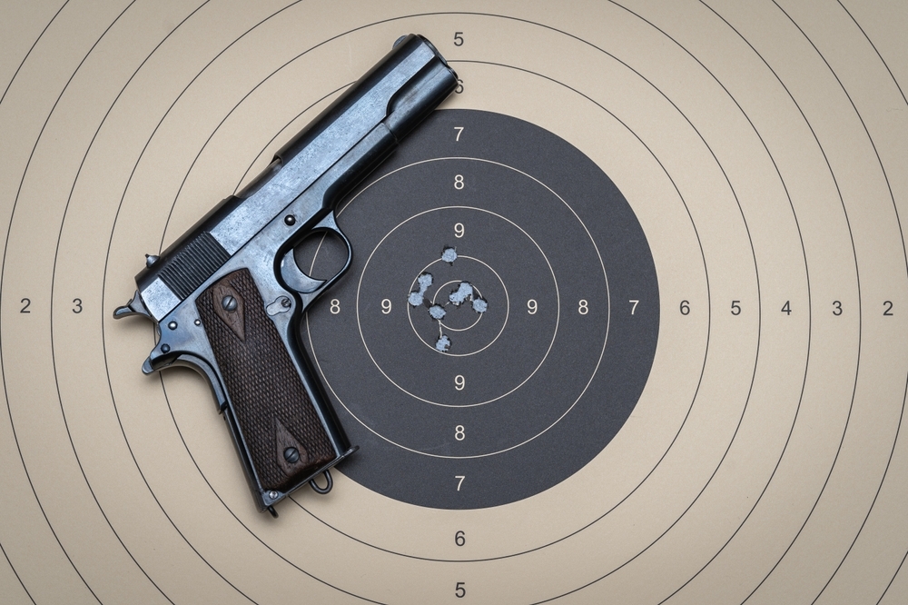 1911 Pistol with Target
