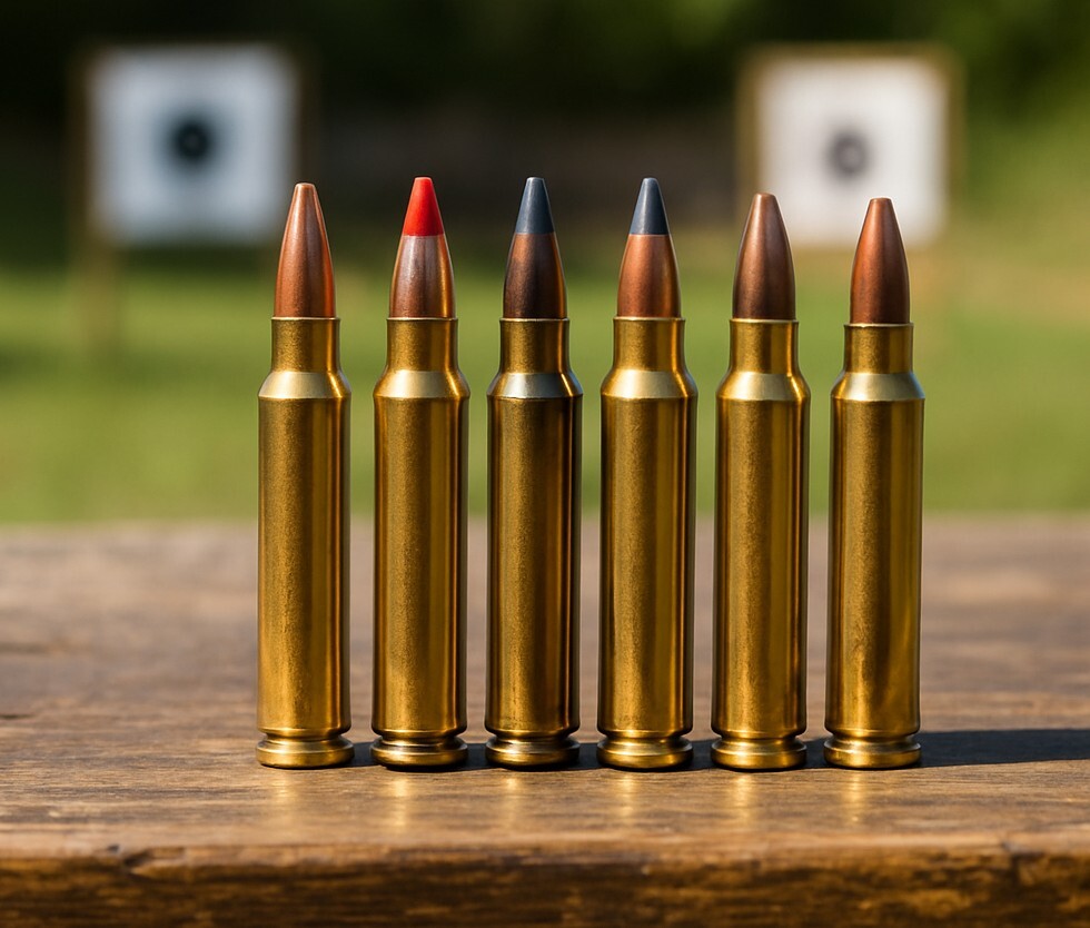 17 HMR rounds on table
