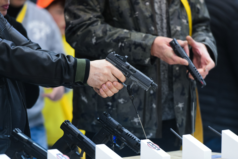 Individuals looking at Handgun controls