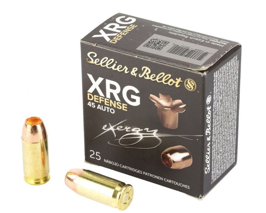 Sellier & Bellot .45 ACP XRG-D 165gr SCHP Ammo