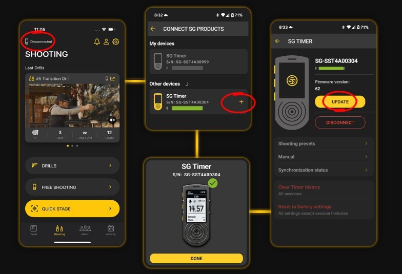 SG Timer and APP images