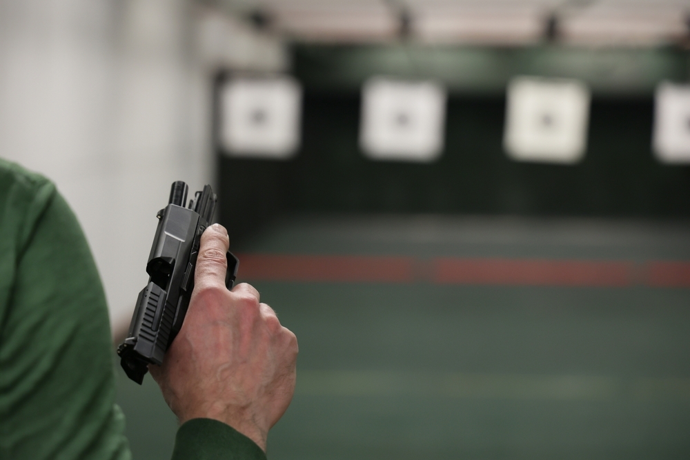 Individual shooting at a range