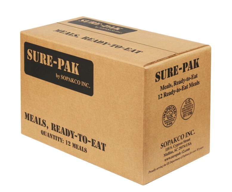 Sopakco Sure Pak MRE Meals w/Heaters