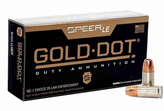 Speer Gold Dot +P 124gr 9mm ammo