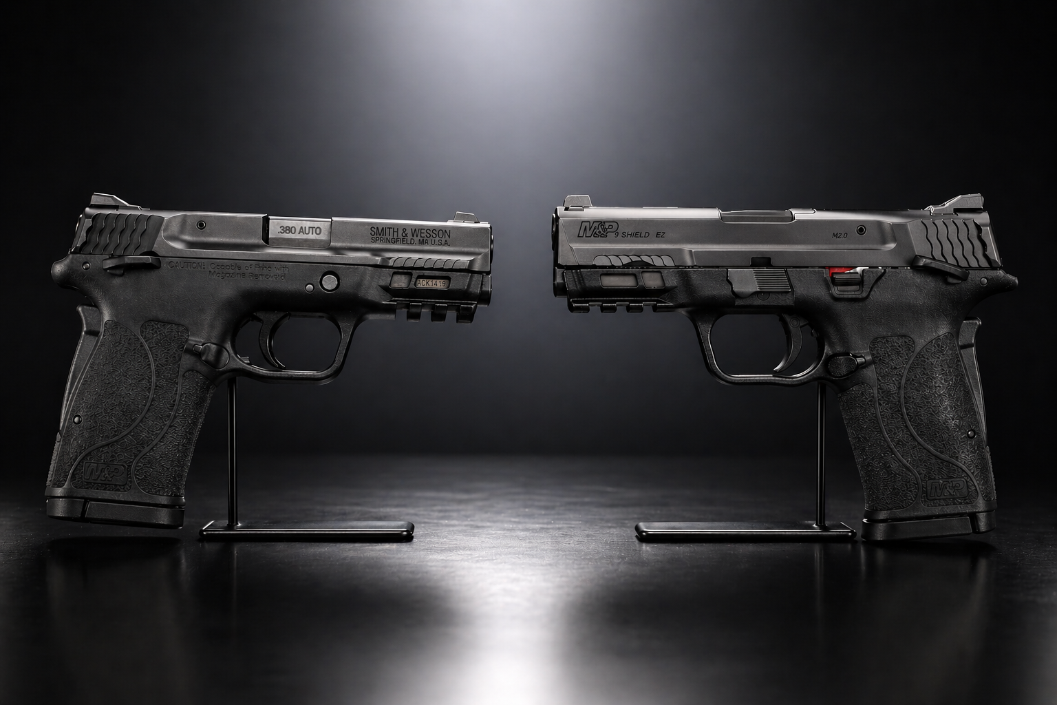 SW EZ 9mm and 380 side by side image 2