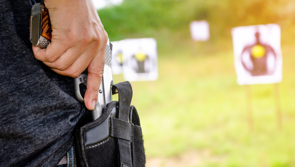 At Range with 45 ACP