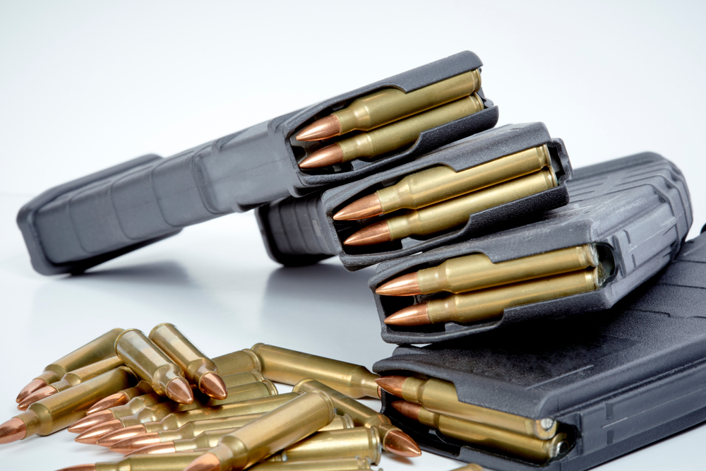 Multiple Magazines with ammo on table