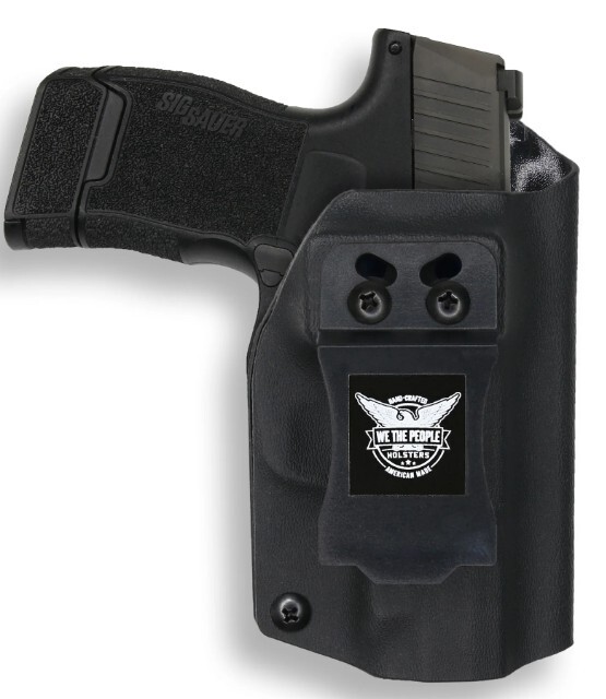 R&R Holsters OWB Paddle Holster For Sig Sauer Pistols - Optic Ready, Matte Black Kydex