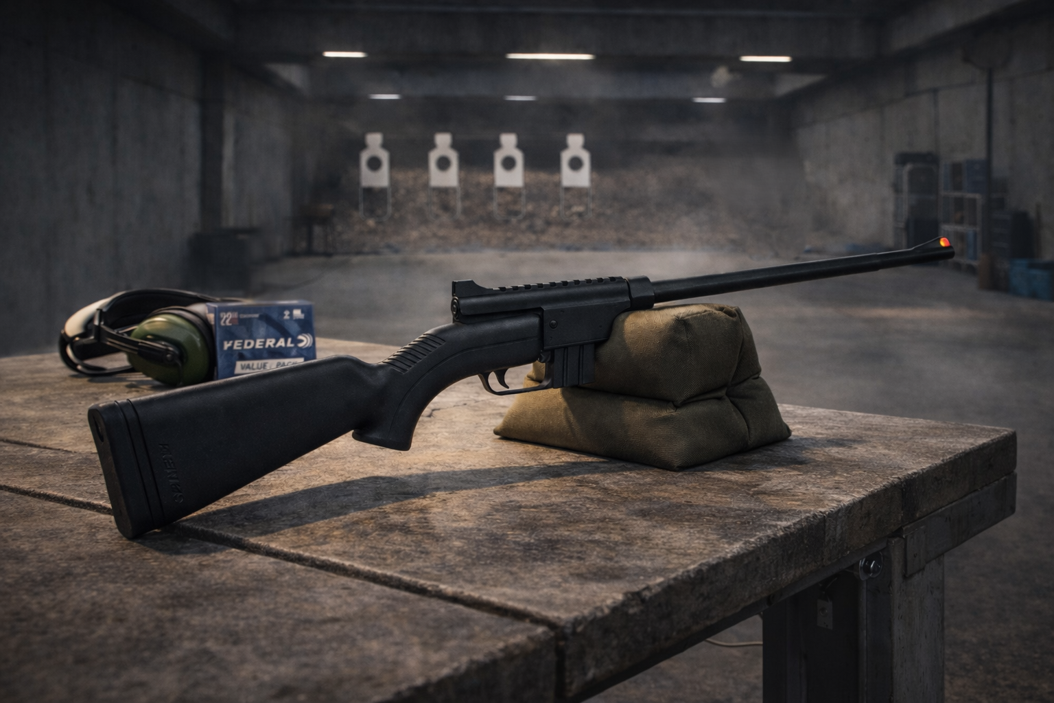 Henry AR7 on indoor range (AI)