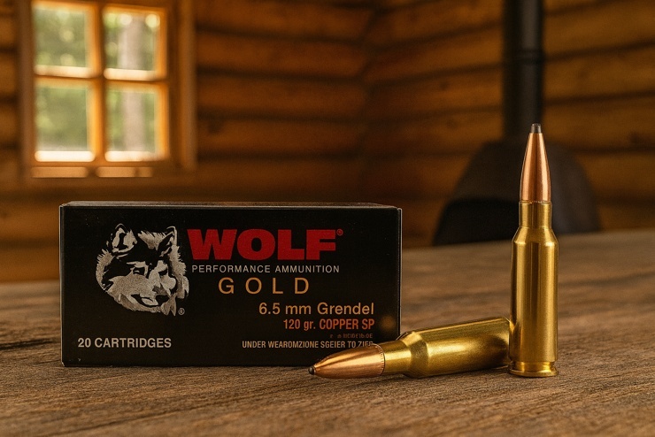 6.5 Grendel Wolf Ammo on table in cabin